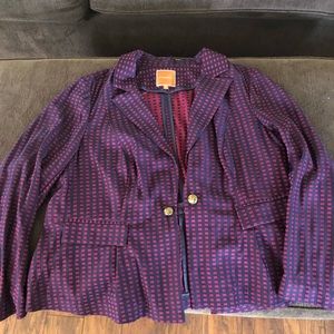 Modcloth Navy and Maroon blazer